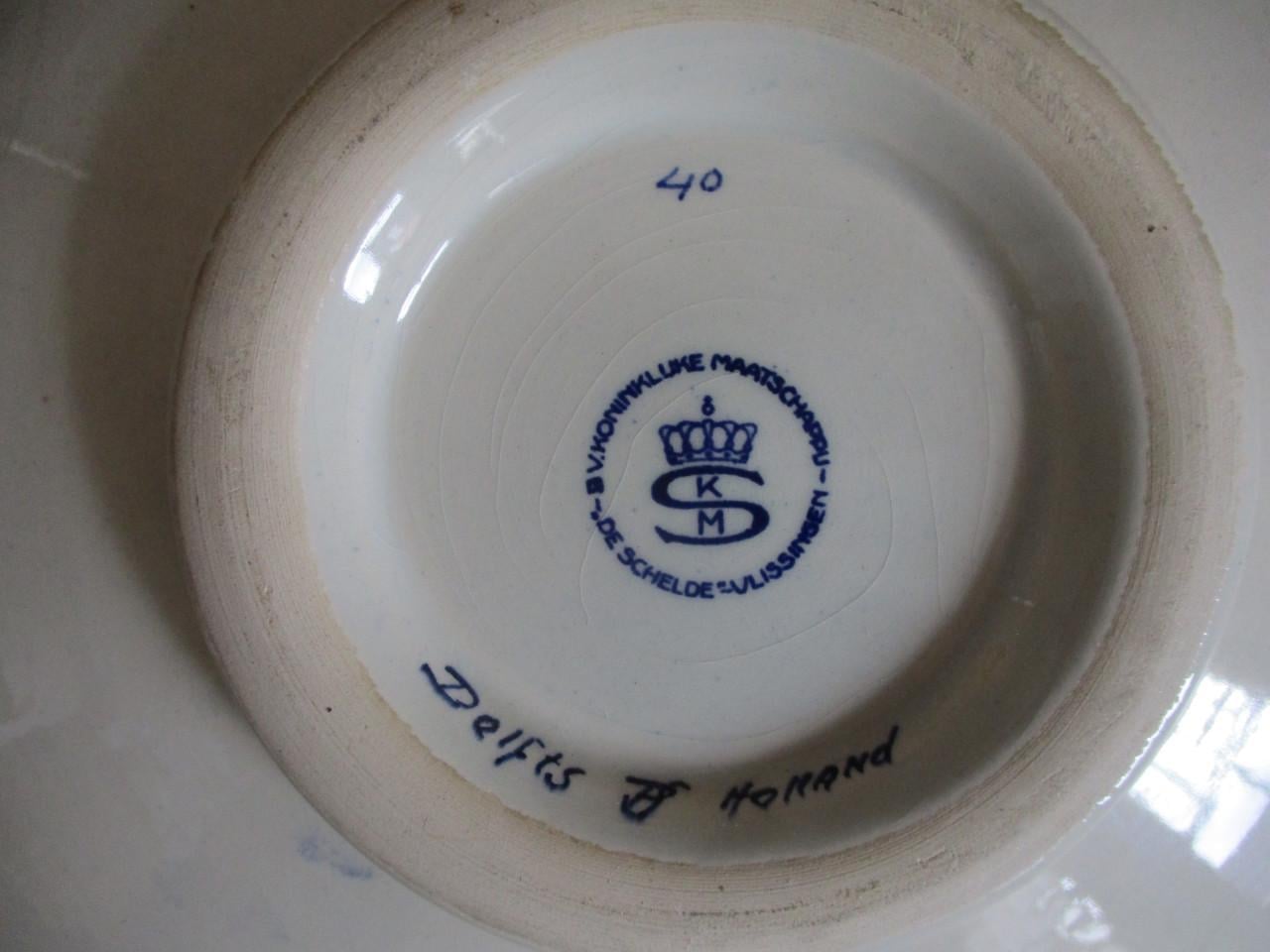 Dellfsblauw bord,  Kon mij  De schelde,jubilum bord,26 jan ,1978