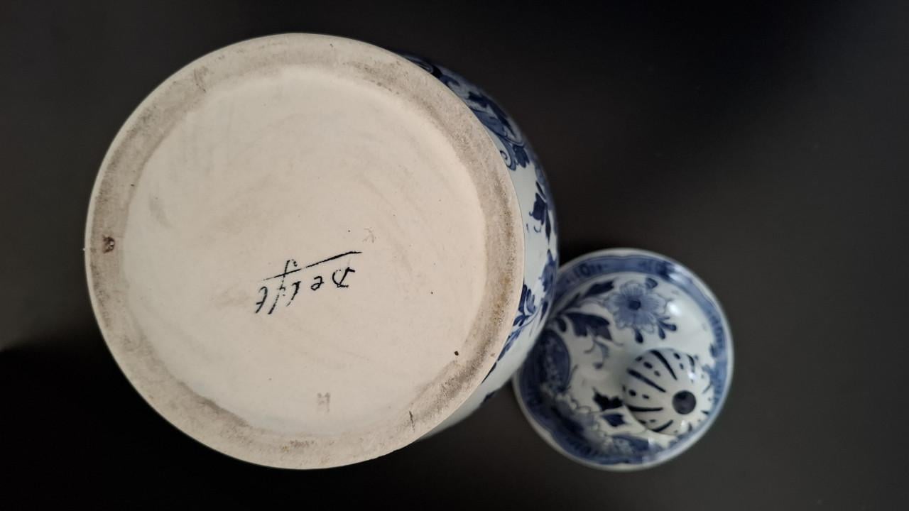 Dekselpot Delftsblauw