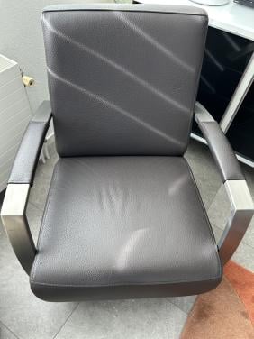 2 Draai fauteuils (Leer)