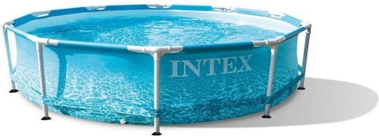Zwembad Intex Beach Side Metal Frame 305 met filterpomp