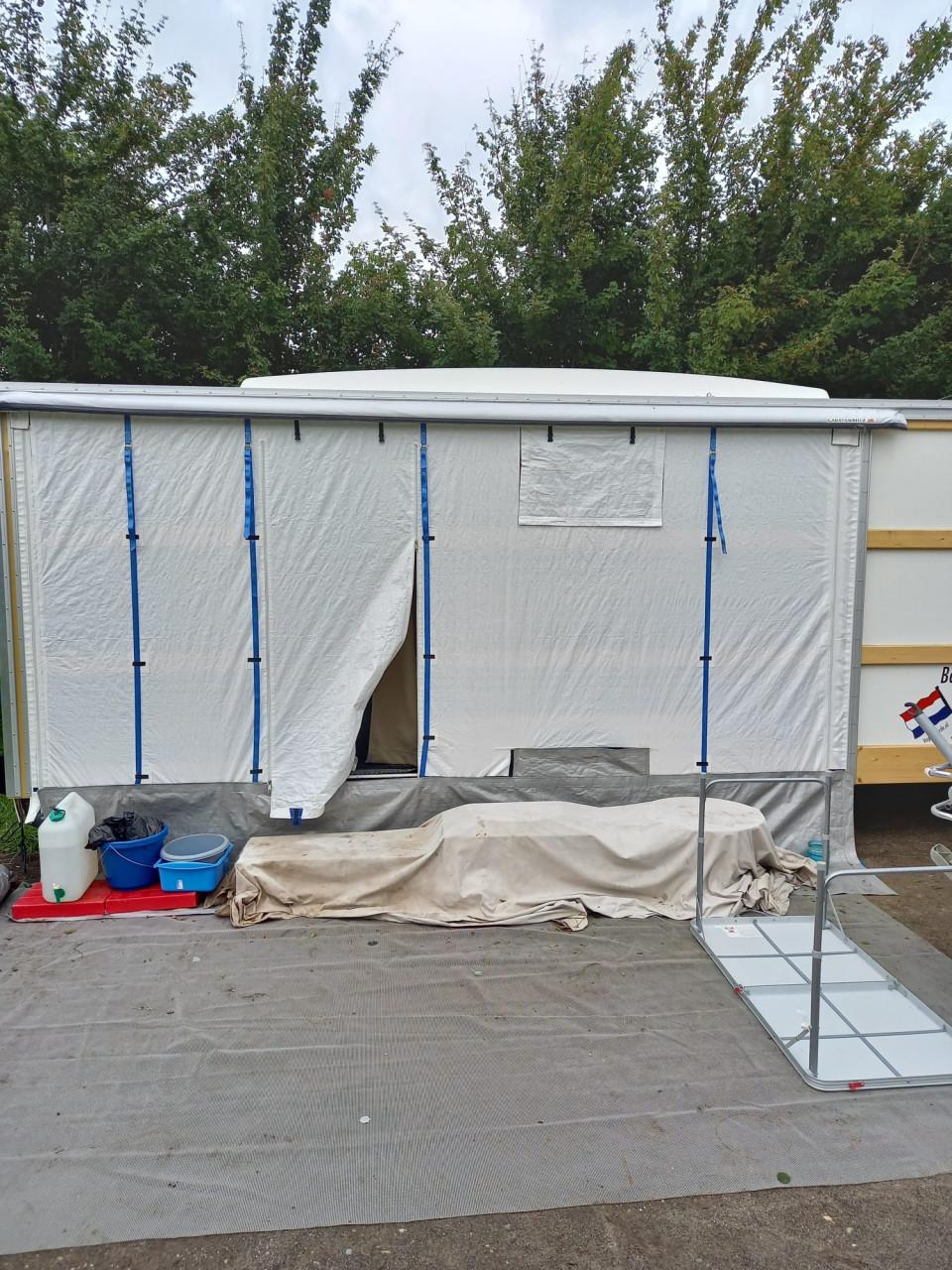 Custum unieke campeer trailer.