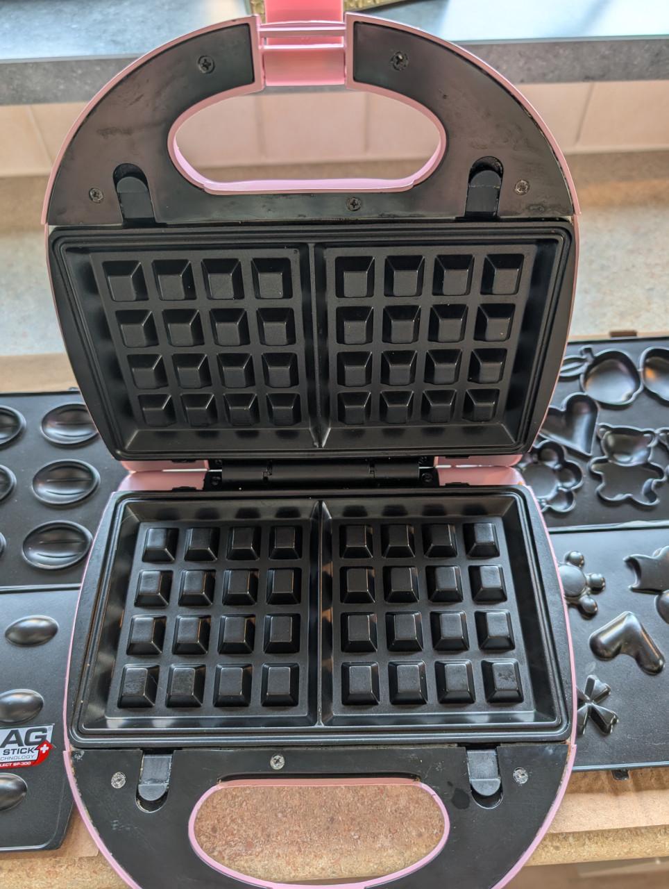 Wafel ijzer met extra platen