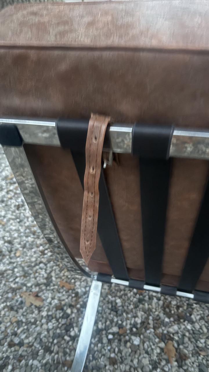 Cognac bankje lounge bankje
