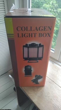 Collageen lamp 12 lampen in goede staat zgan