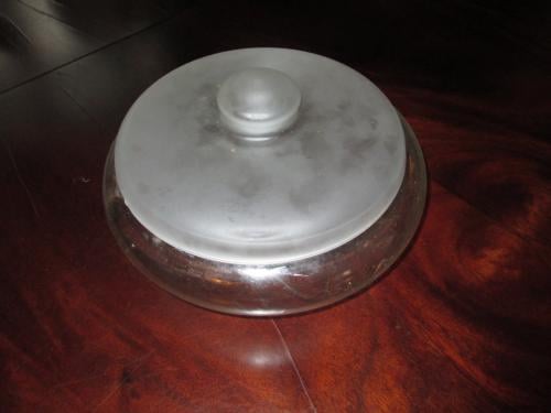 Glazen koekjes schaal