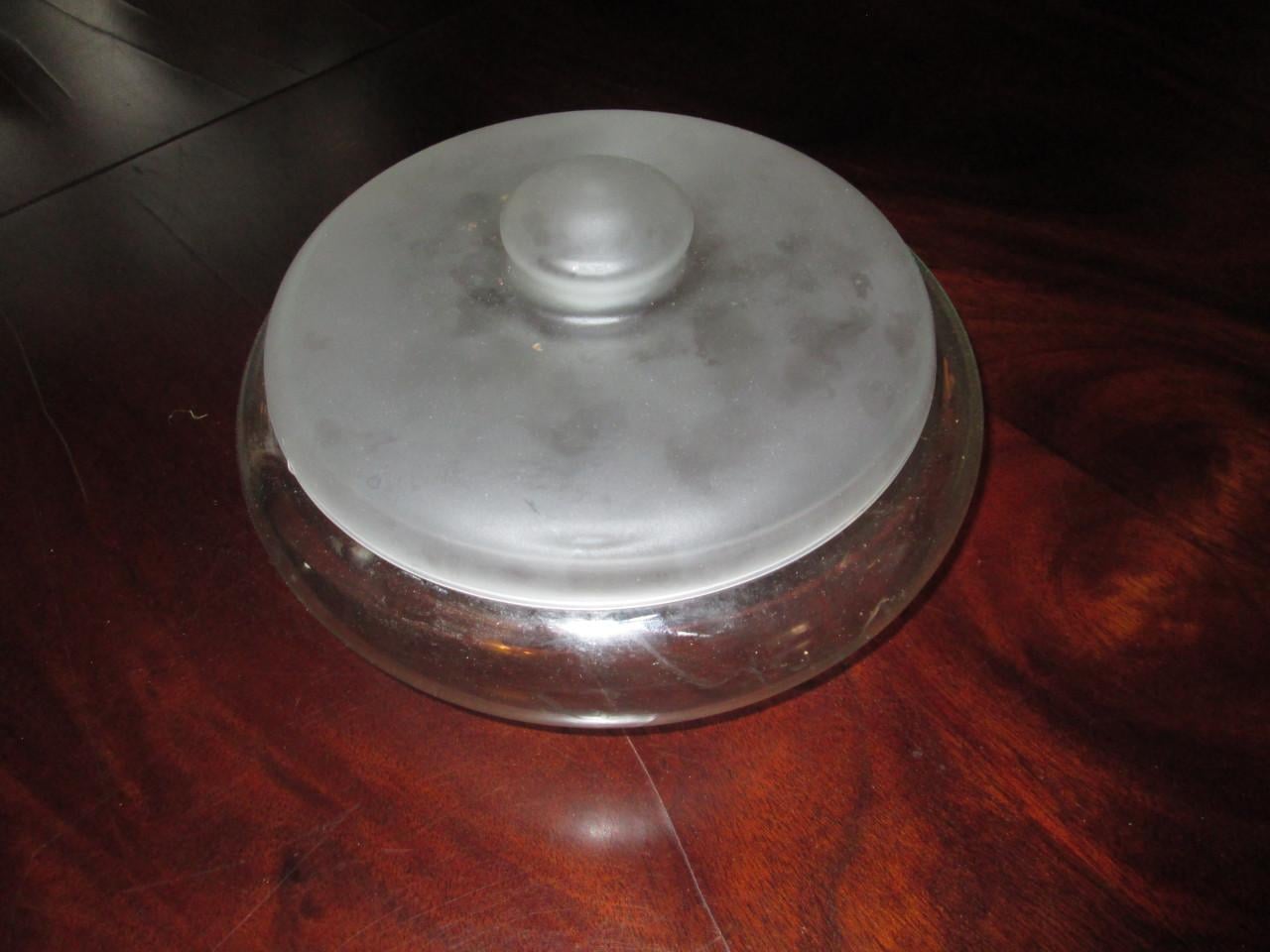 Glazen koekjes schaal