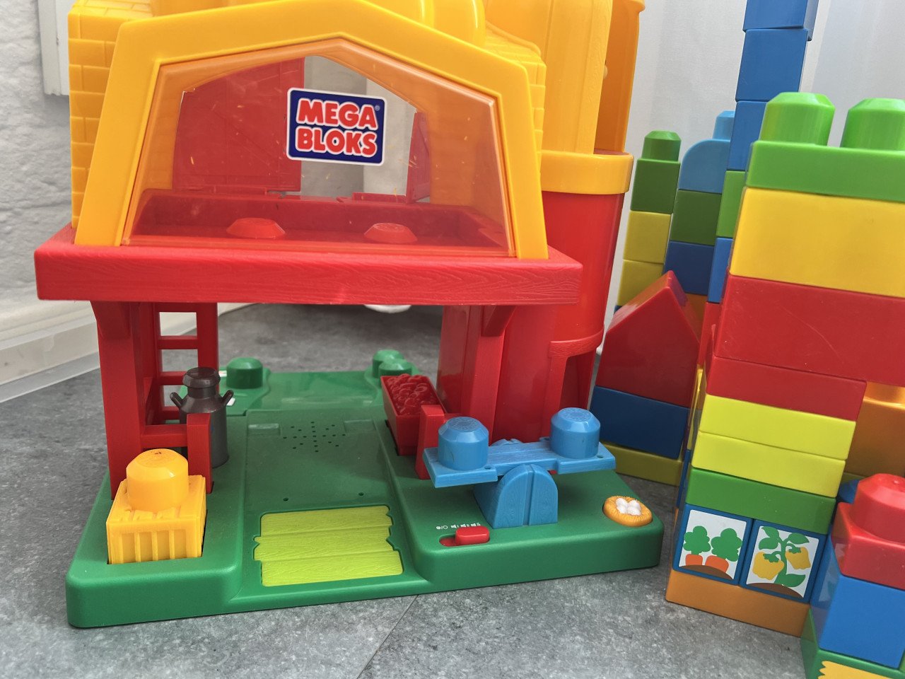 Grote partij mega bloks boerderij thema