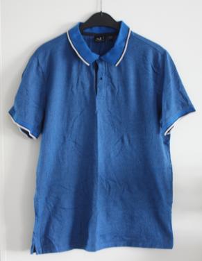 Donkerbblauwe polo maat L