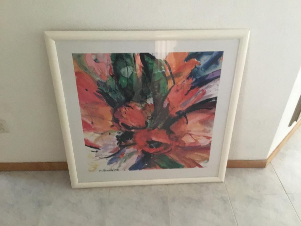 Lijst met ontspiegeld glas