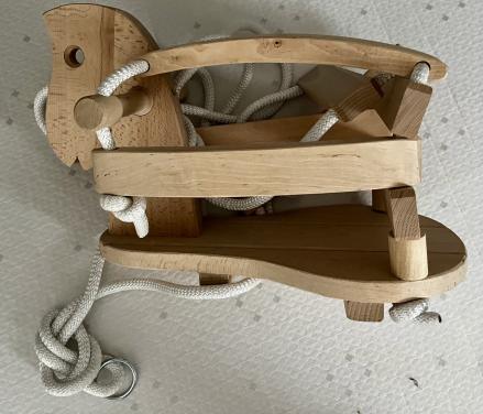 Schommel houten paard voor baby’s/peuters