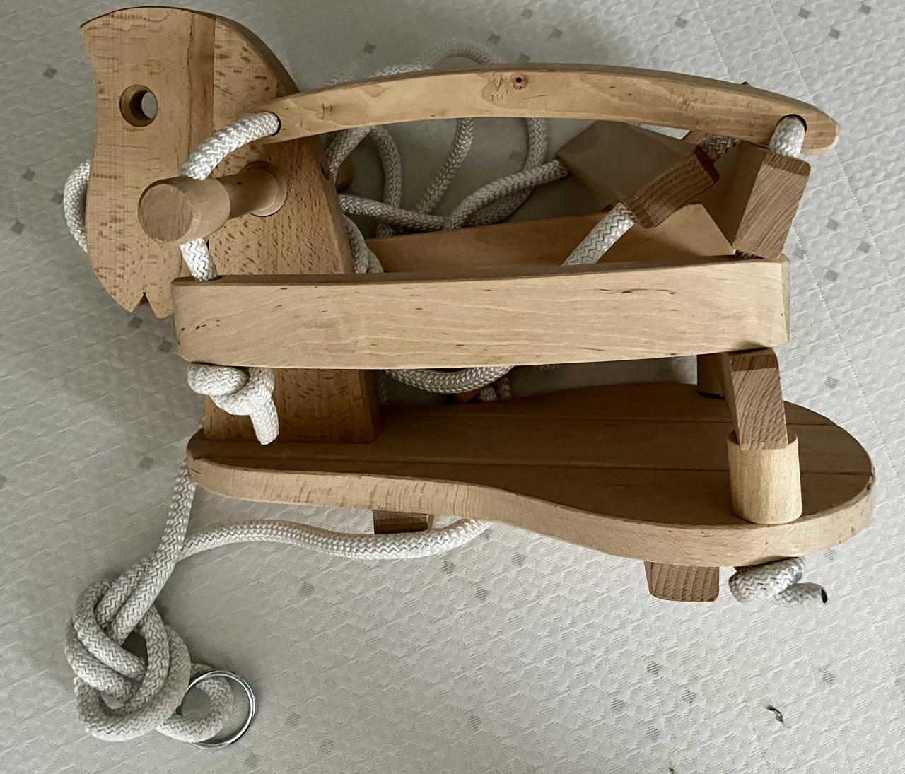 Schommel houten paard voor baby’s/peuters