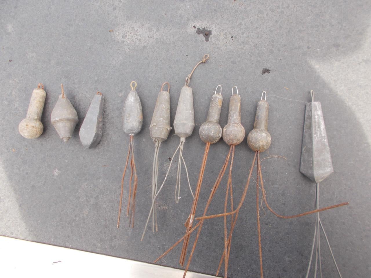 10 stuks vislood voor de bootvisserij