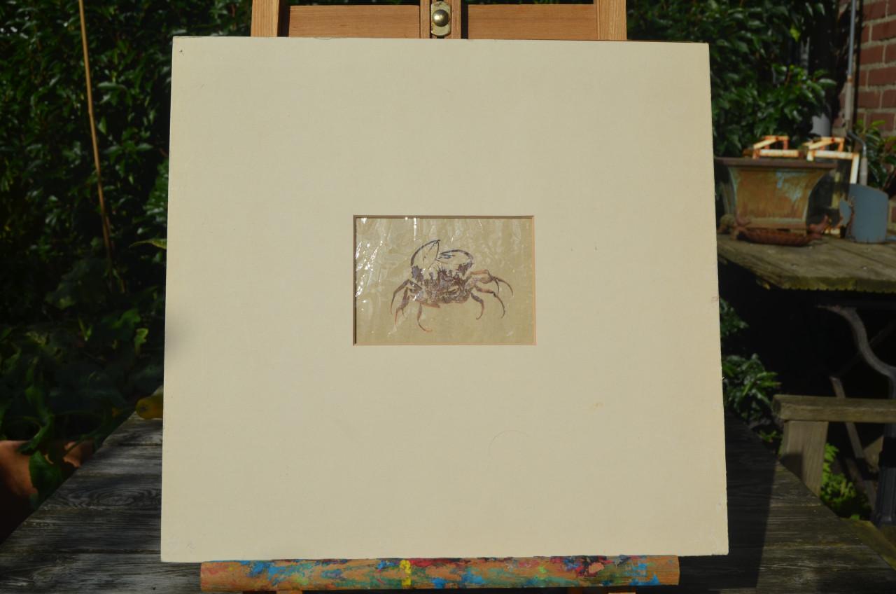 Schitterende oude Japanse tekeningen in passe-partout