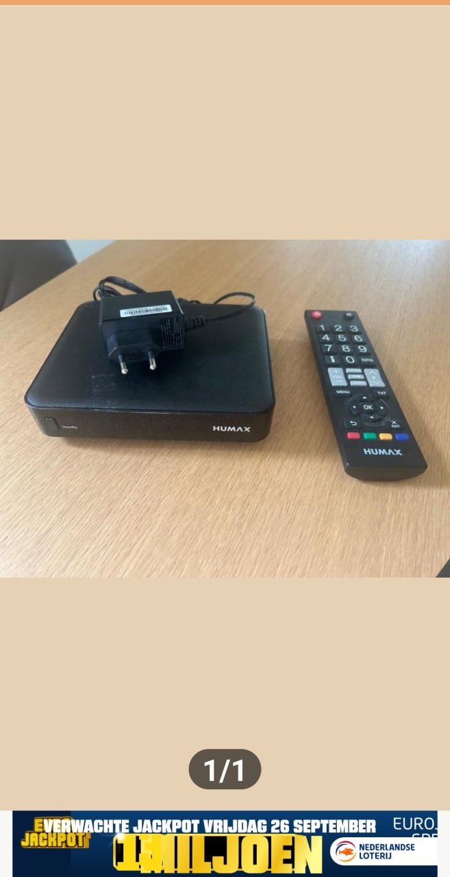 HUMAX 5550c decoder voor gratis zenders van delta