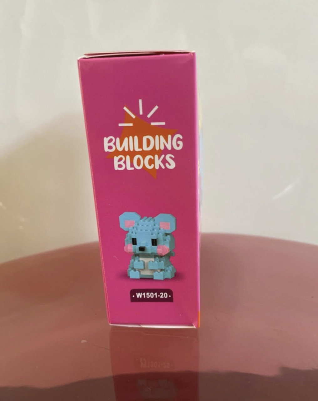 Mini bouwpakket – Blauwe muis (nieuw & ongeopend)