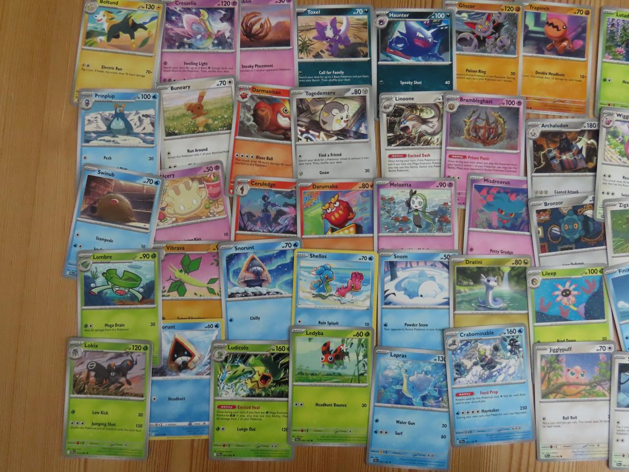 50 verschillende pokemon kaarten