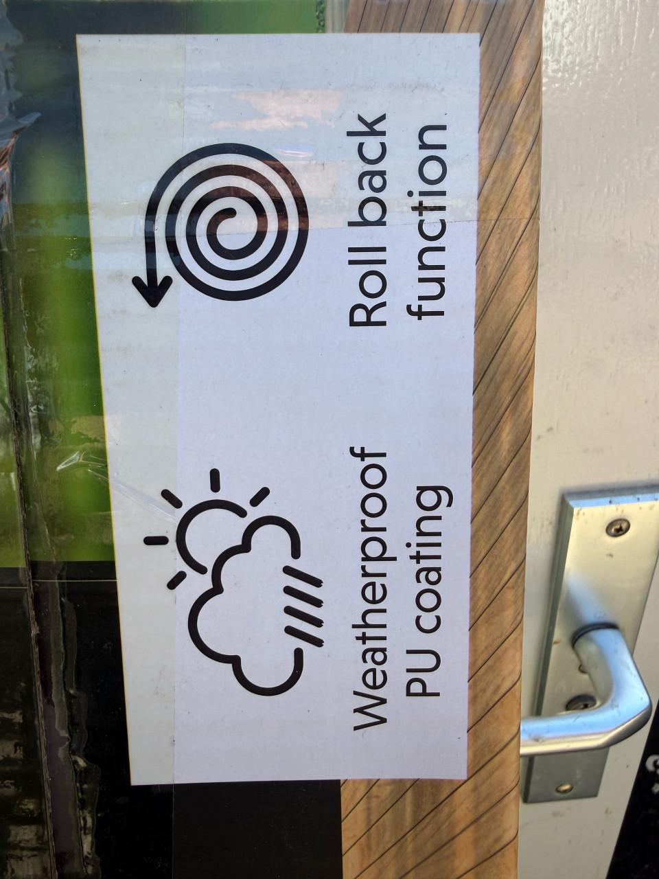 Garden screen uitrolbaar nieuw in doos