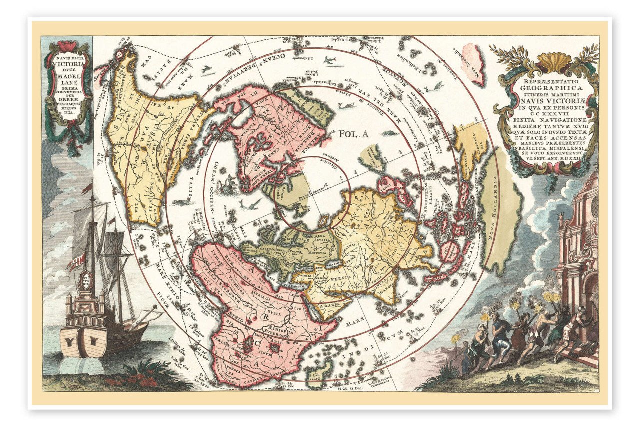Gleason's map en andere Flat Earth posters