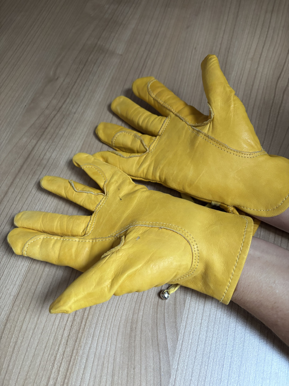 Western leren handschoenen dames xs