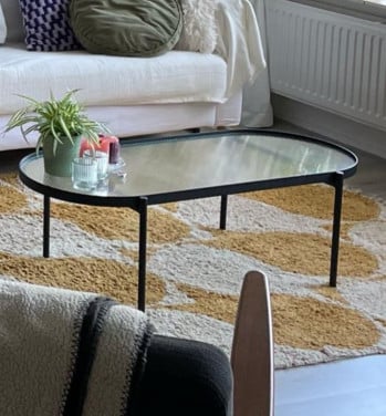 Glazen salontafel