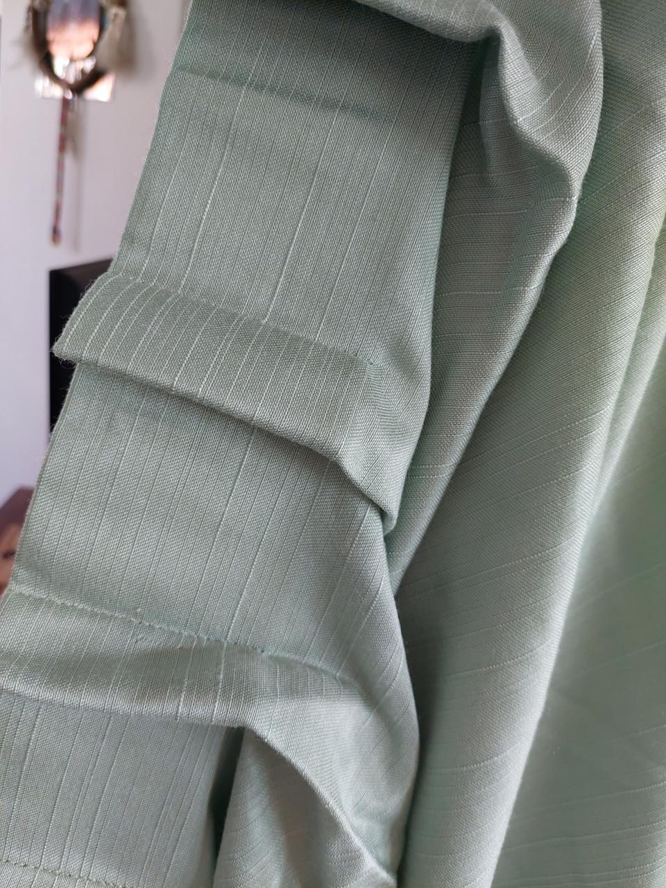 2x overgordijnen mintgroen als nieuw