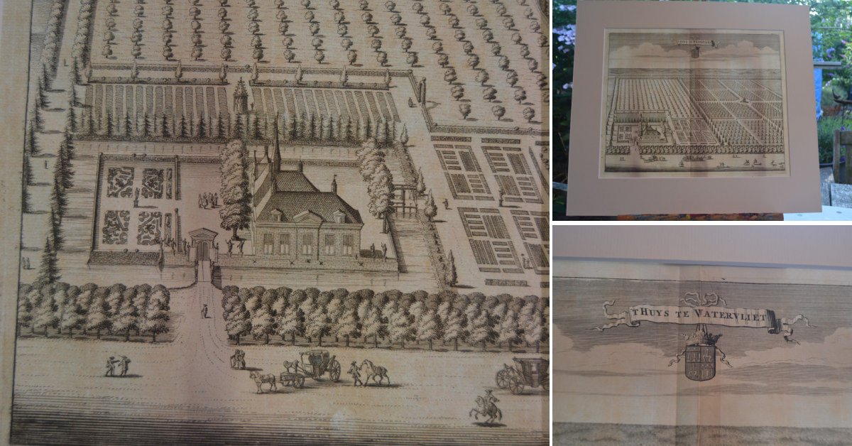 Kopergravure 'T Huys te Watervliet' Heinkenszand Smallegange 1696