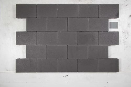 Nieuwe bestrating 3m2 Redsun Smarton 20x30x8 antraciet