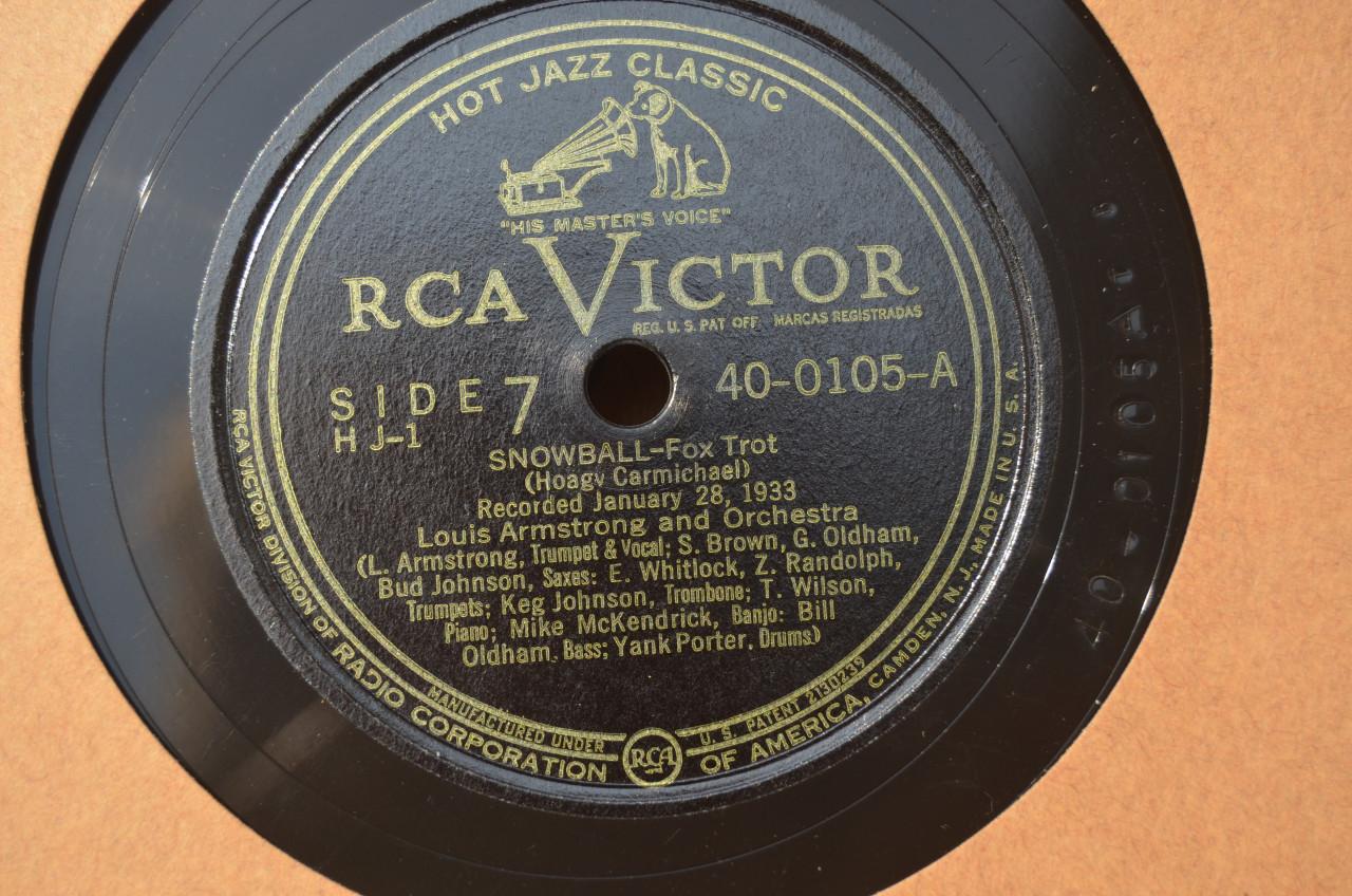 4 x Louis Armstrong 78 rpm opnames uit 1932 / 1933