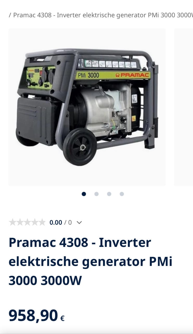 Pramac PMi3000 aggregaat inverter