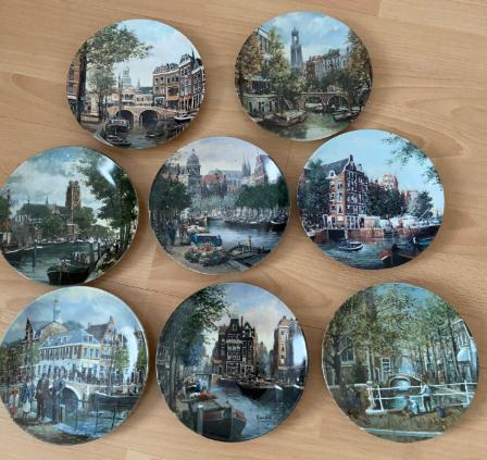 Grachten van Holland (Borden) 8 stuks