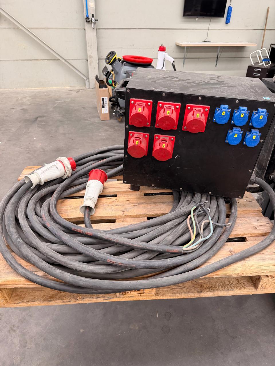 Krachtstroom verdeler CEE 63A 5-polig