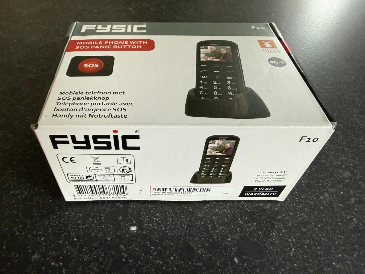 FYSIC 10 Senioren Telefoon – Zo goed als nieuw + garantie