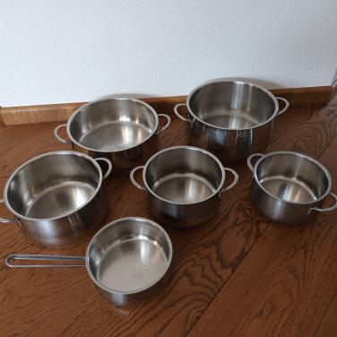 Te koop, Fissler 6 delige pannenset
