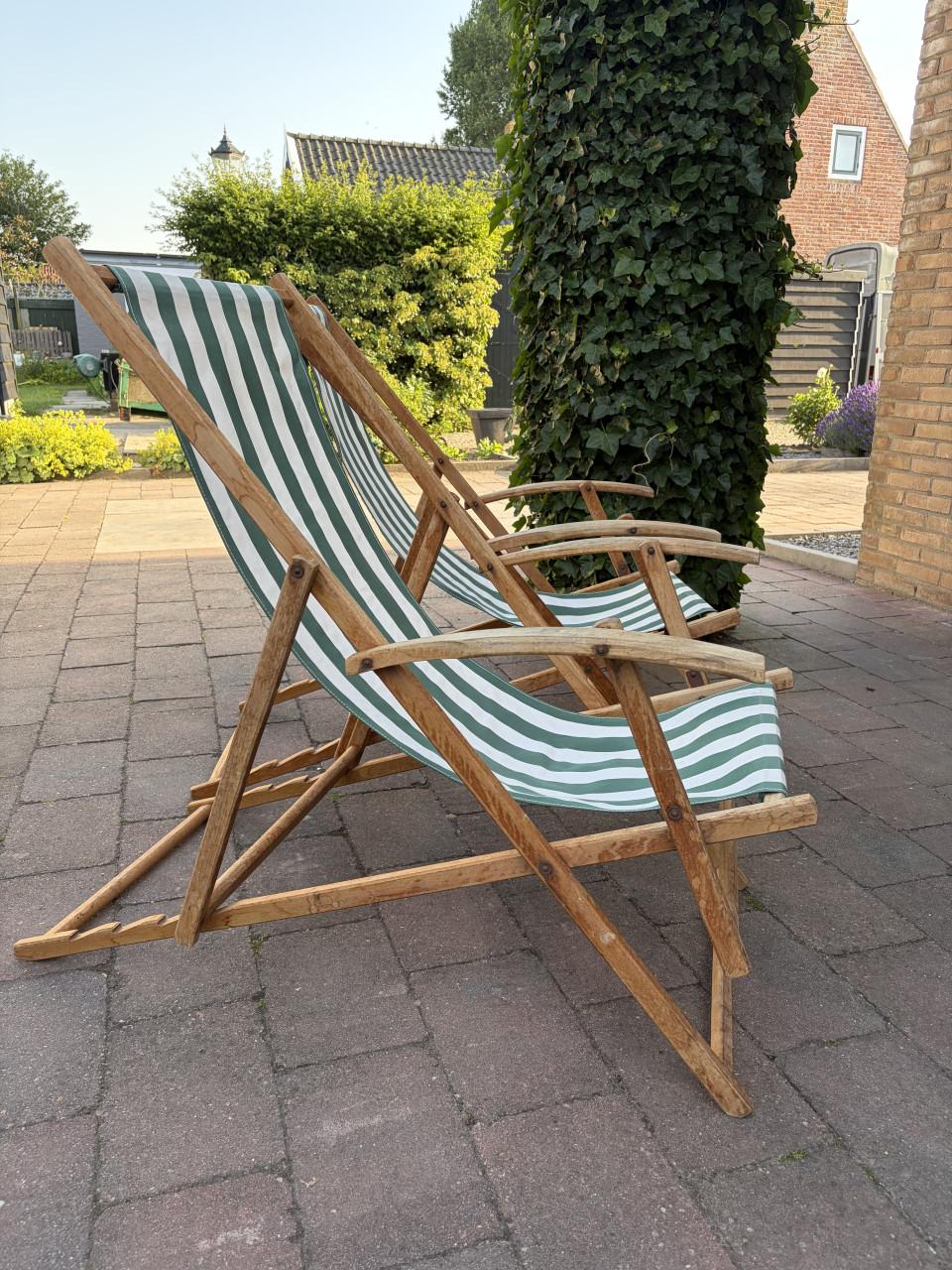 Retro strandstoelen