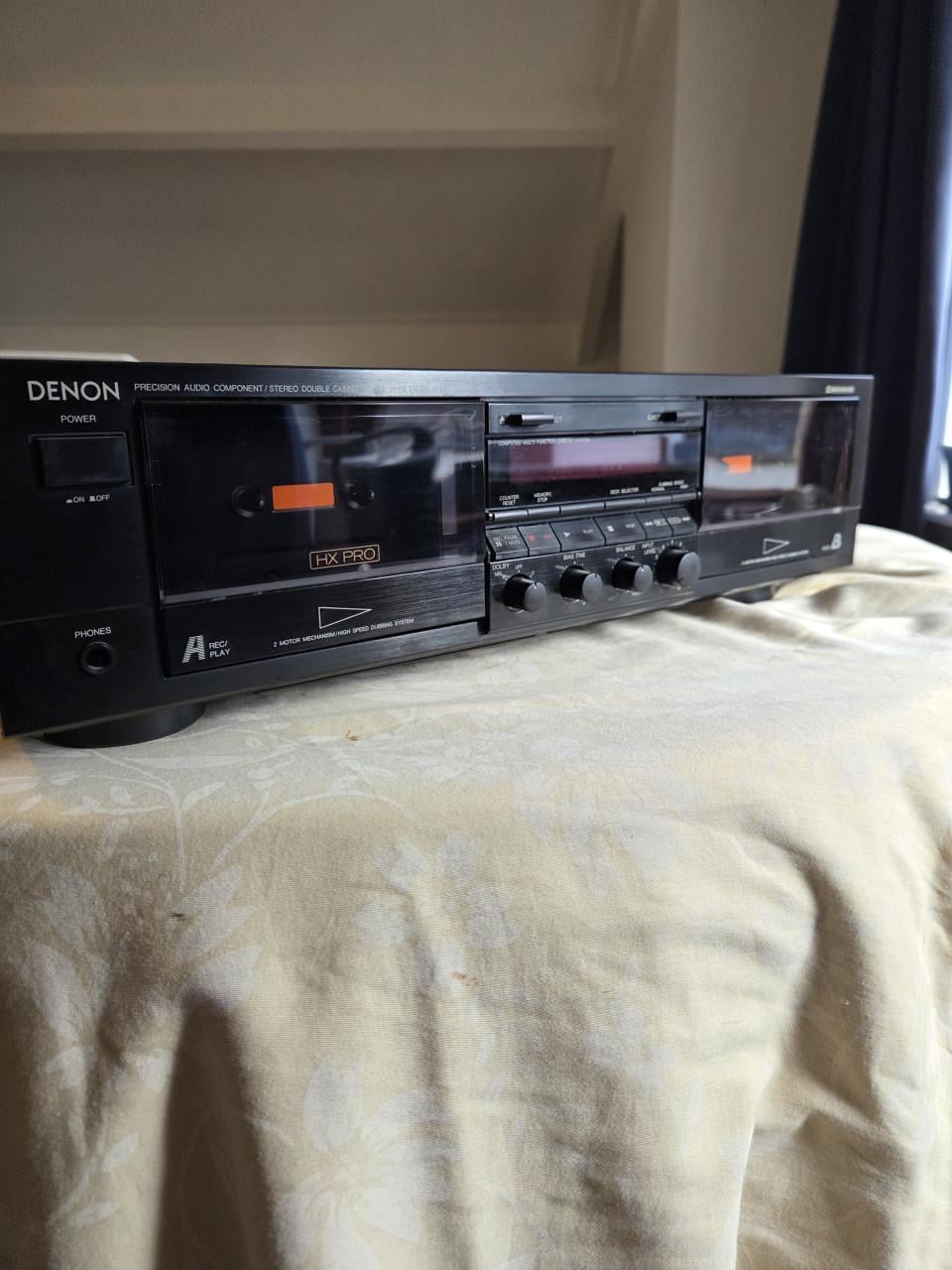 GERESERVEERD   Denon CD Speler+ Cassettedeck