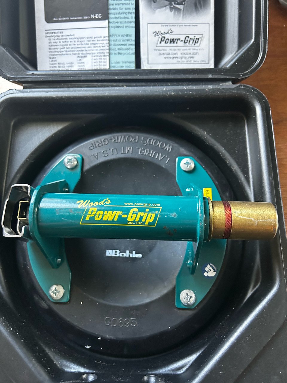 Wood,s prof glaszuiger powr-grip.    z.g.a.n)