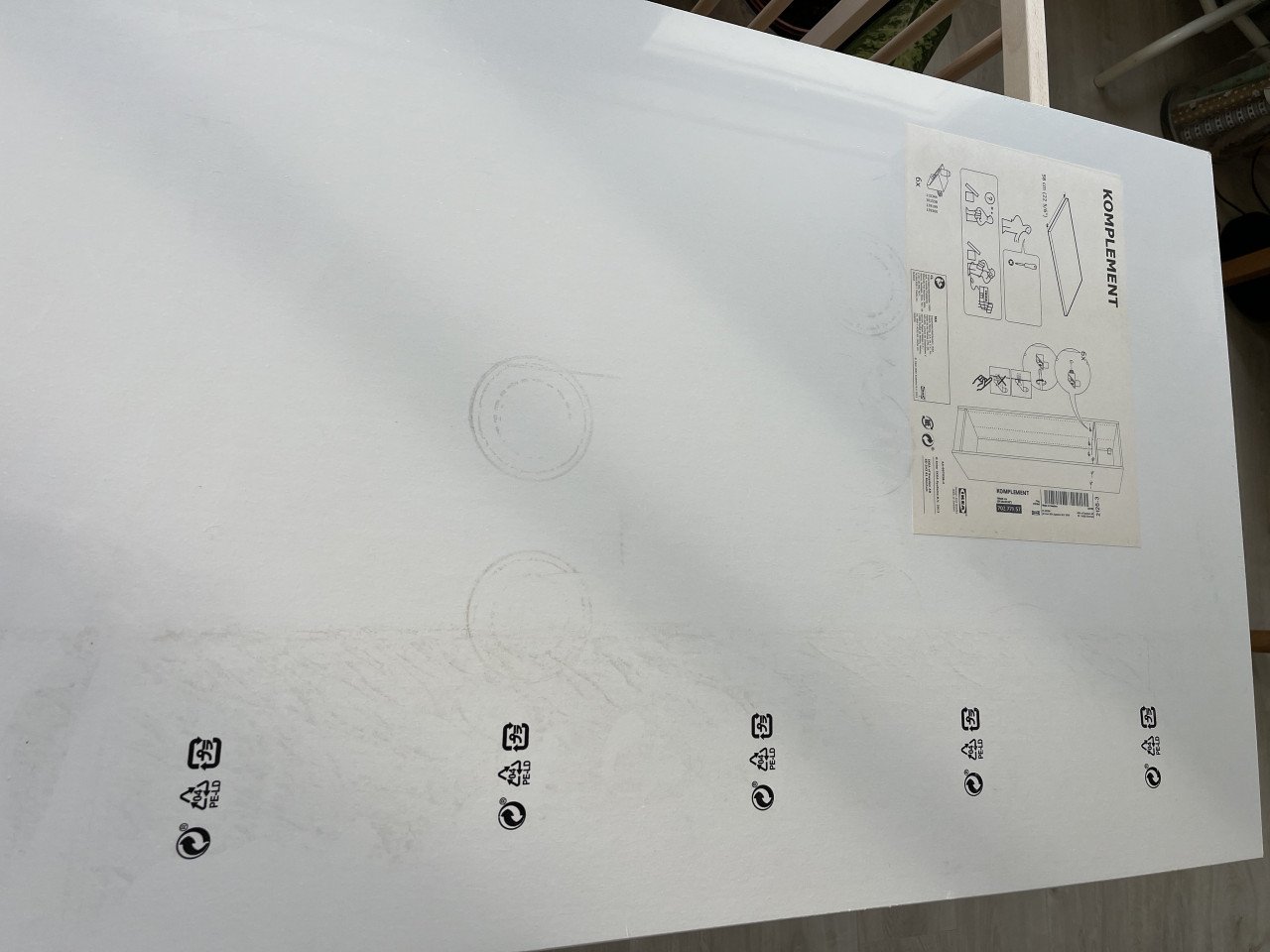 2 nieuwe legplanken voor Ikea kast