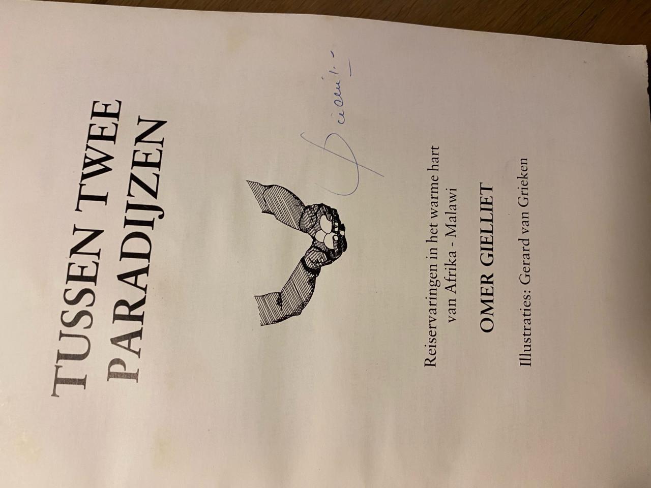 Boek tussen 2 paradijzen van omer gielliet