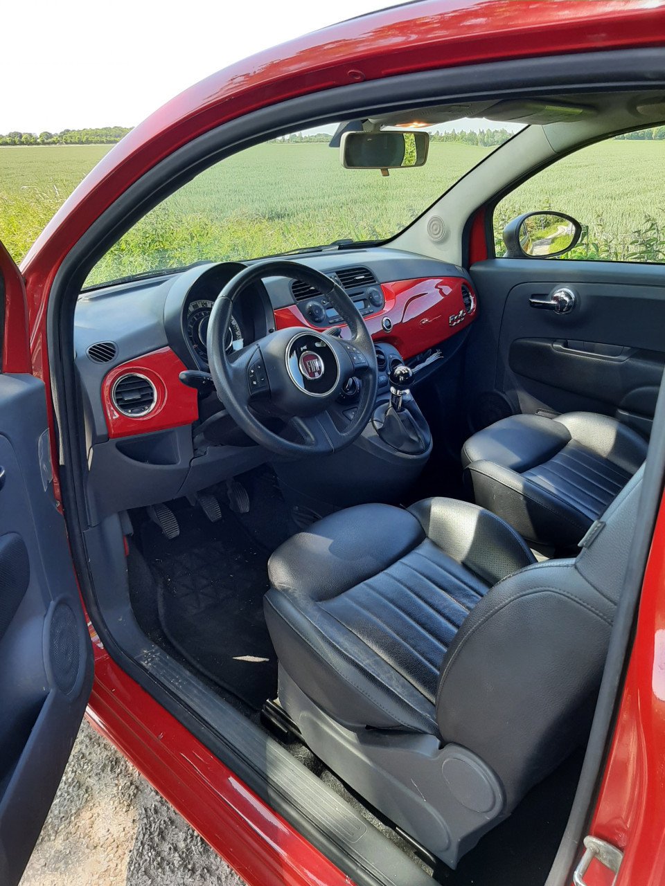 Fiat 500c rood