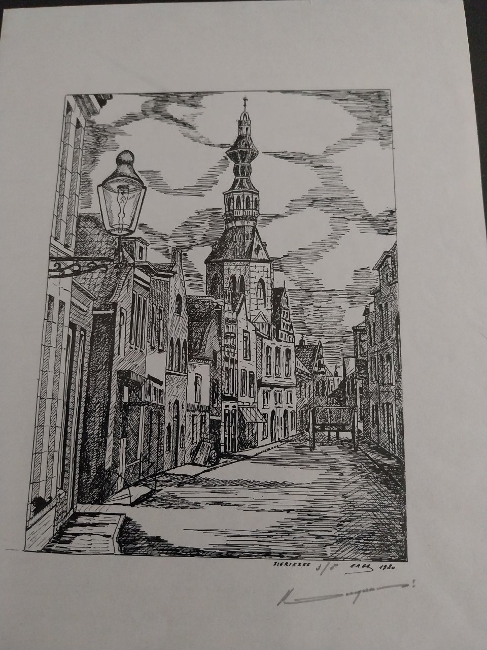 Grafiek van Ronald Ergo met als onderwerp Zierkzee nr 3/5