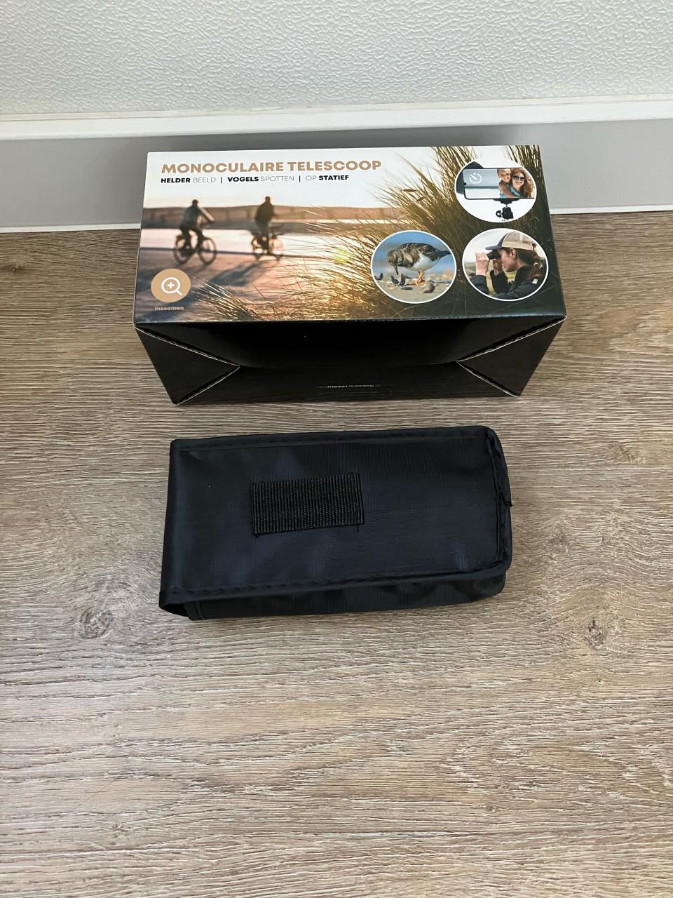 NIEUWE-Telescoop monoculair-smartphone-foto-HD glas 87/100m-incl. accessoir