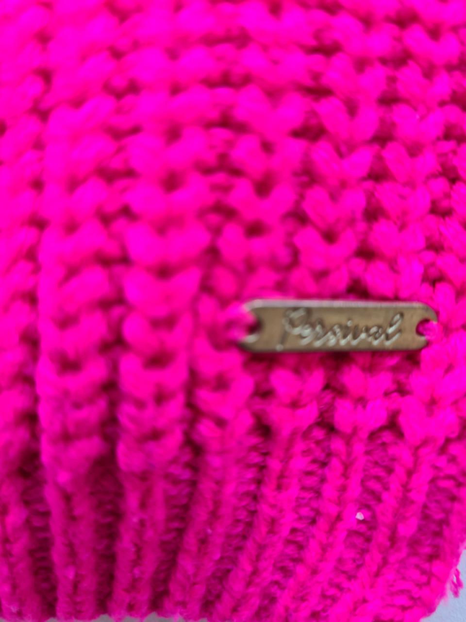 Fuchsia roze gebreid vest van Persival Maat 122-128