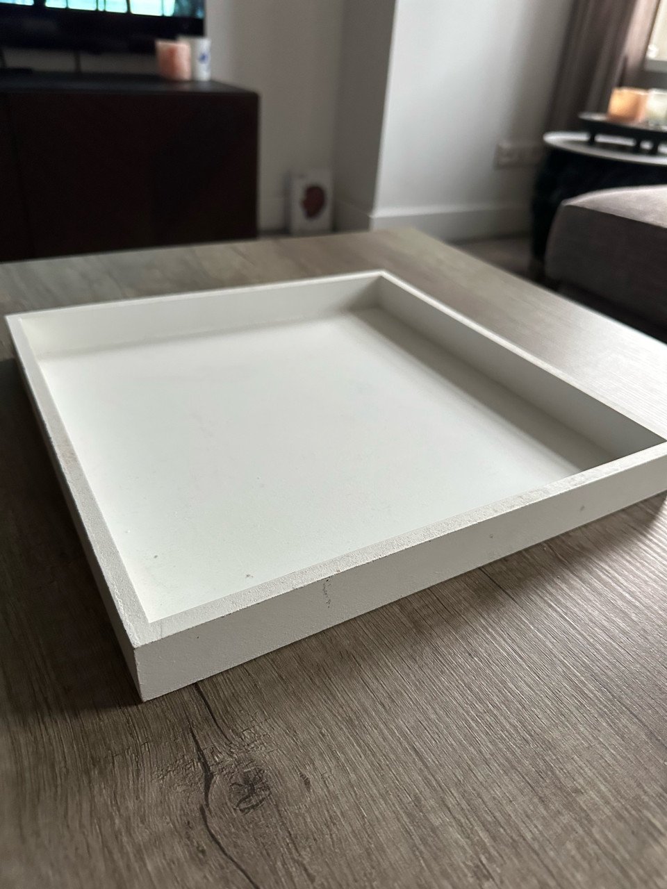 Wit (decoratief) dienblad