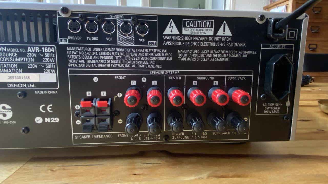 Denon receiver AVR-1604