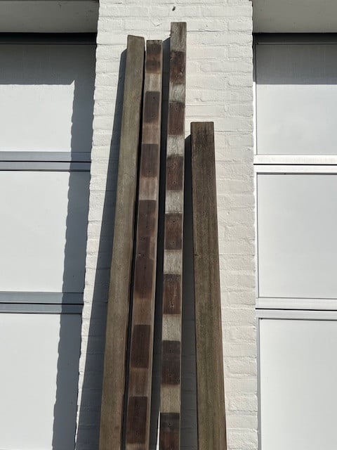 Diverse tuinpalen douglas hardhout en tuinpoort