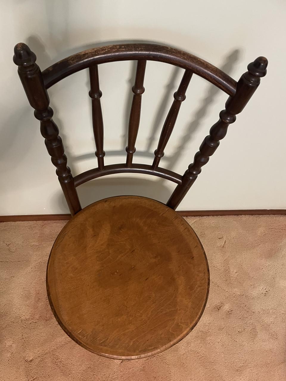 Thonet Weense bistro stoeltjes, vintage, 2 stuks