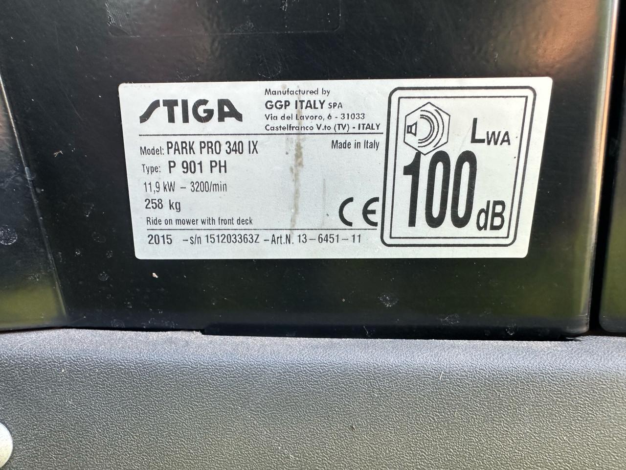 Stiga Park Pro 340 IX Zitmaaier