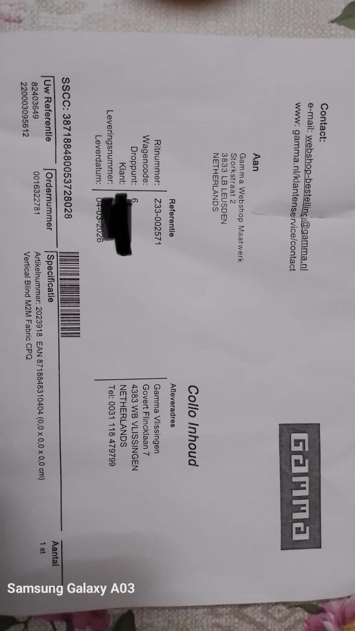 Lamellen te koop NIEUW - DOOS