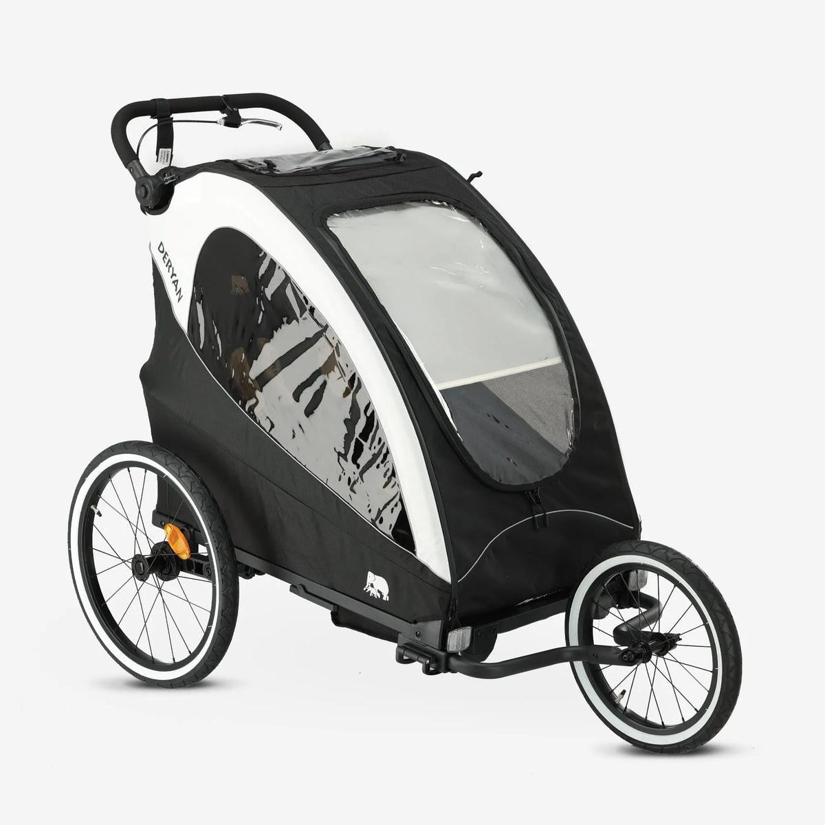 Kinder Fietskar 3 in 1 (Fietskar-wandelwagen-hardloopwagen) met Babyzit