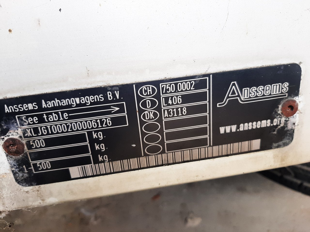 Te koop nette mooie aanhanger gesloten met klep